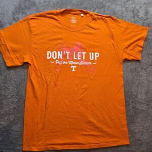 Tennessee Volunteers Shirt Mens Large Orange NCAA Football Dont Let Up Castaways